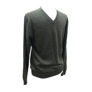 Ansett Long Sleeve Pullover Merino Wool V Neck Sweater S